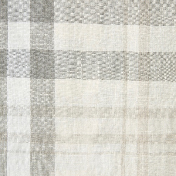 MNG Linen Belted Plaid Trousers Ankle Mid-Rise NWT - Picture 8 of 12